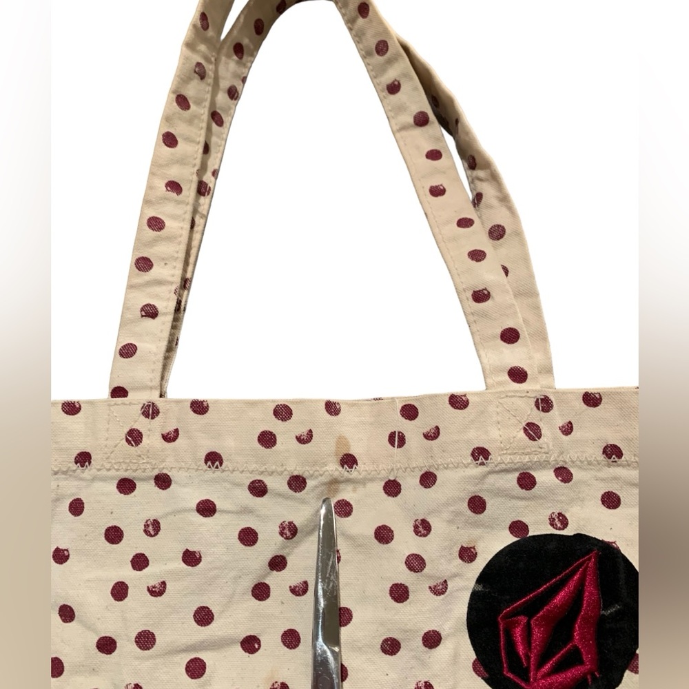 VOLCOM polka dot tote - Picture 3 of 6